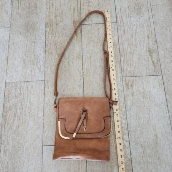 COPY - Brown Faux Leather Handbag / Purse Crossbody or Shoulder - Picture 7 of 12